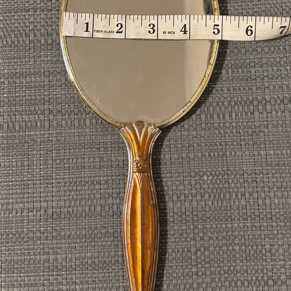 Gold and Brown Antique Vintage Mirror - Picture 7 of 7